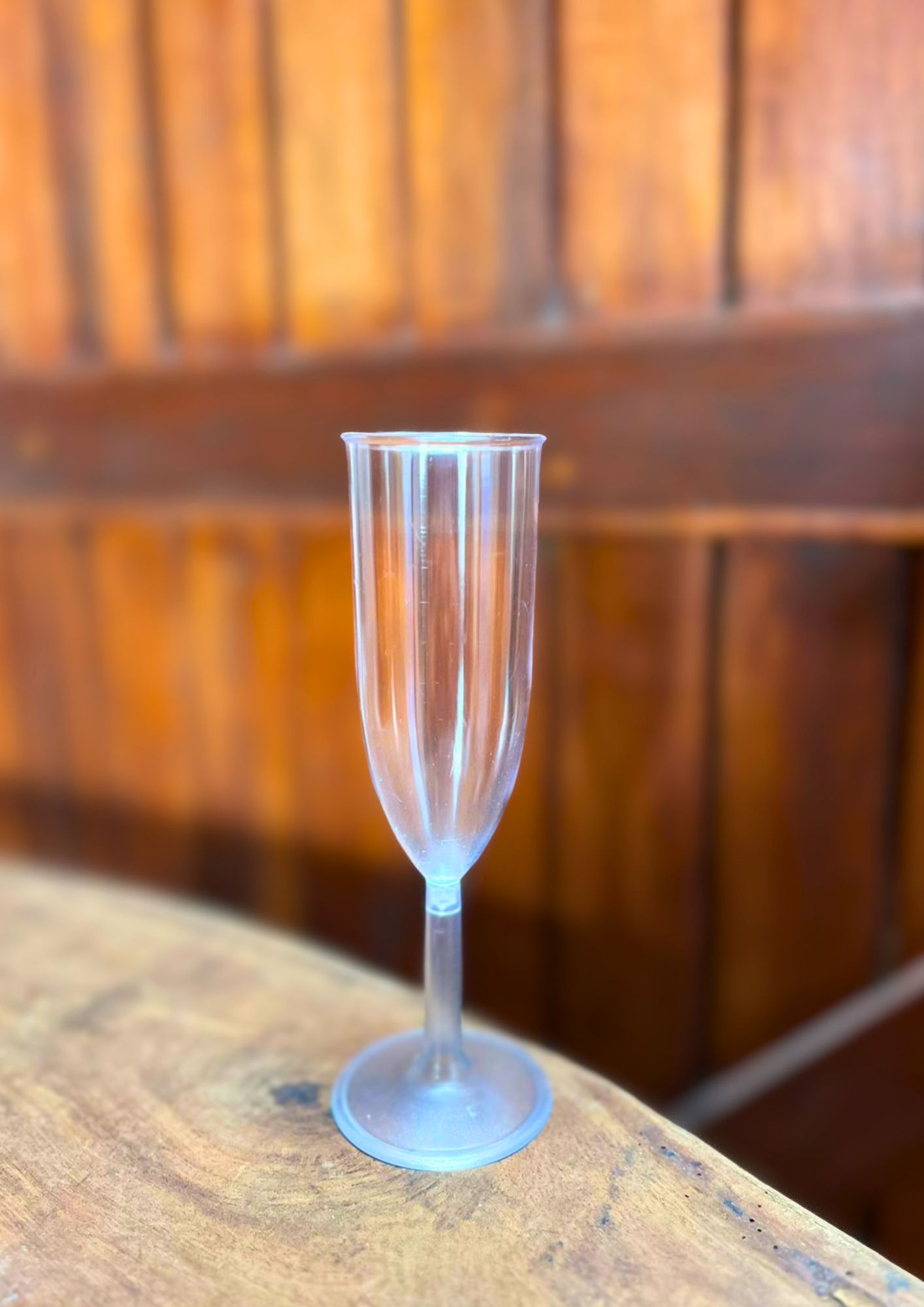Copa champagne · Cristal base transparente