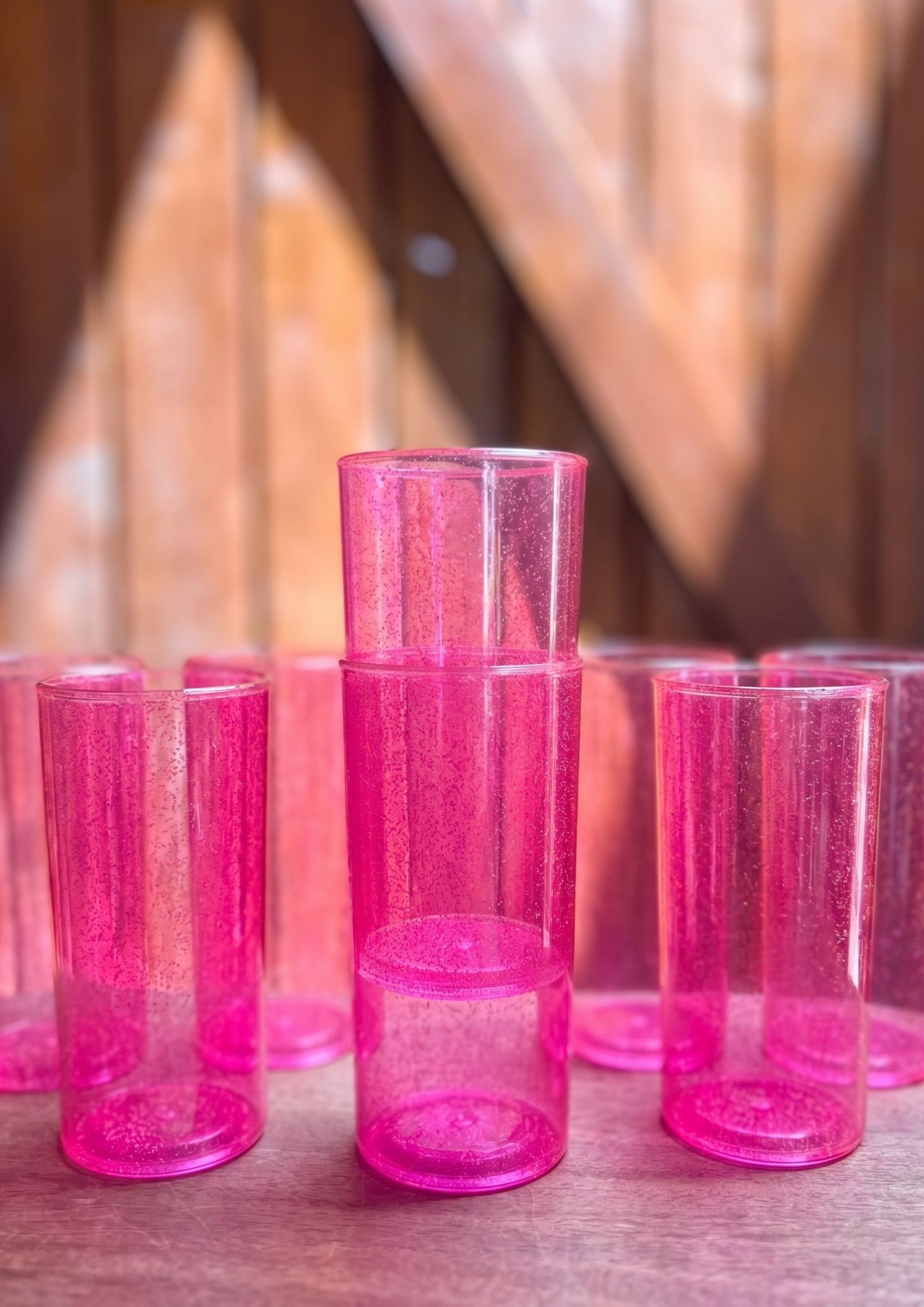 Vaso TL250 · Rosado glitter