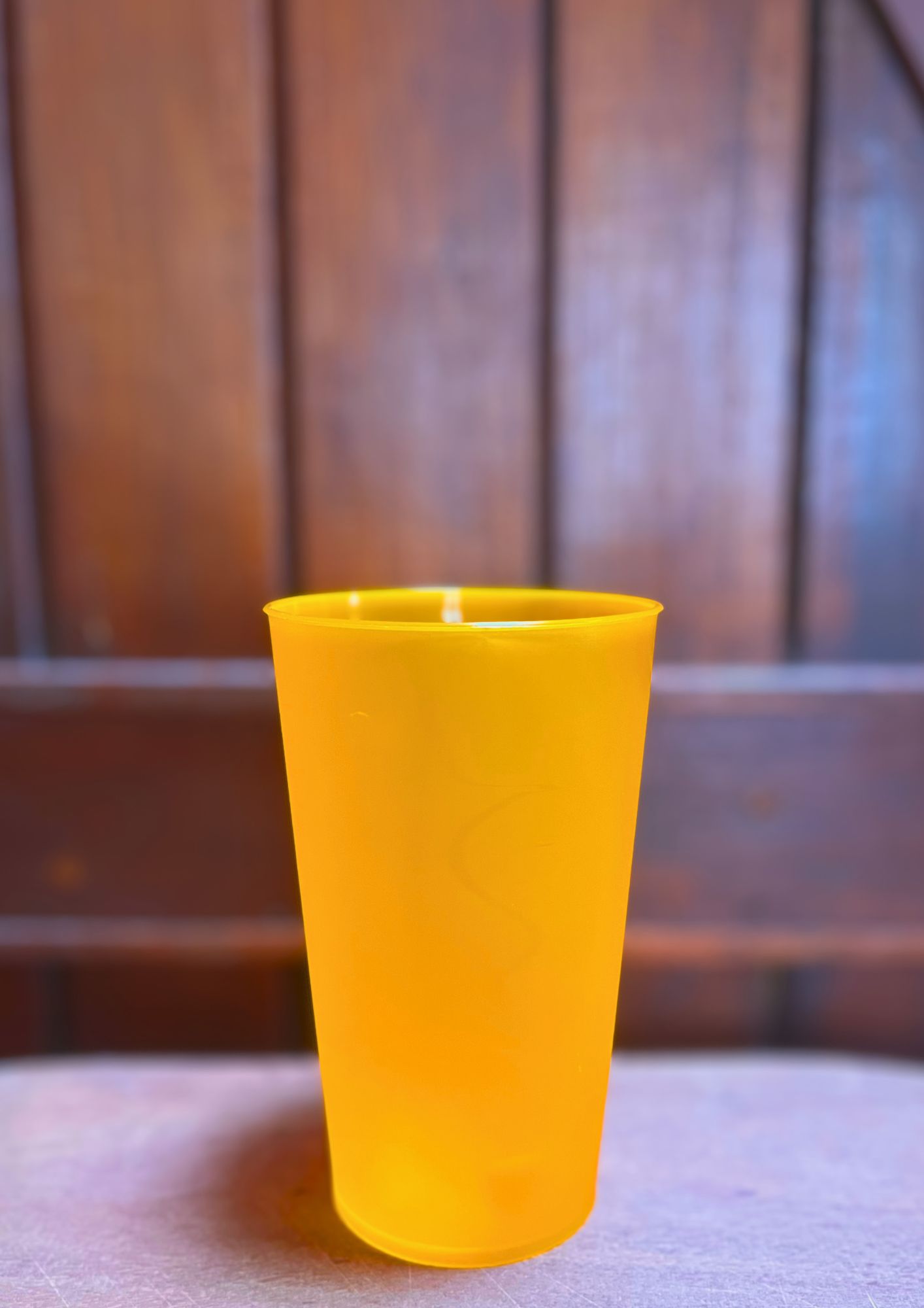 Vaso reutilizable 400 cc · Naranja