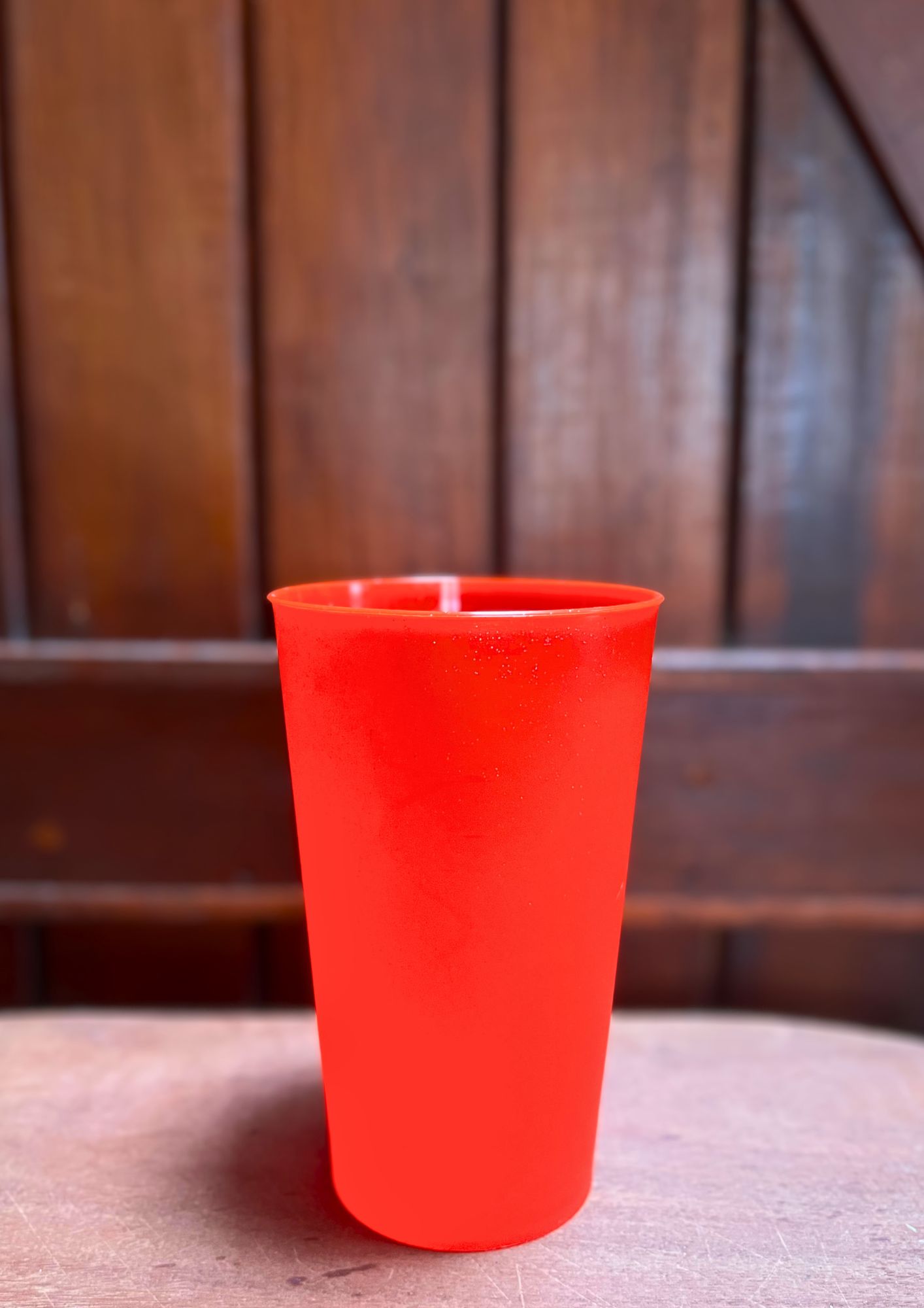 Vaso reutilizable 400 cc · Rojo glitter