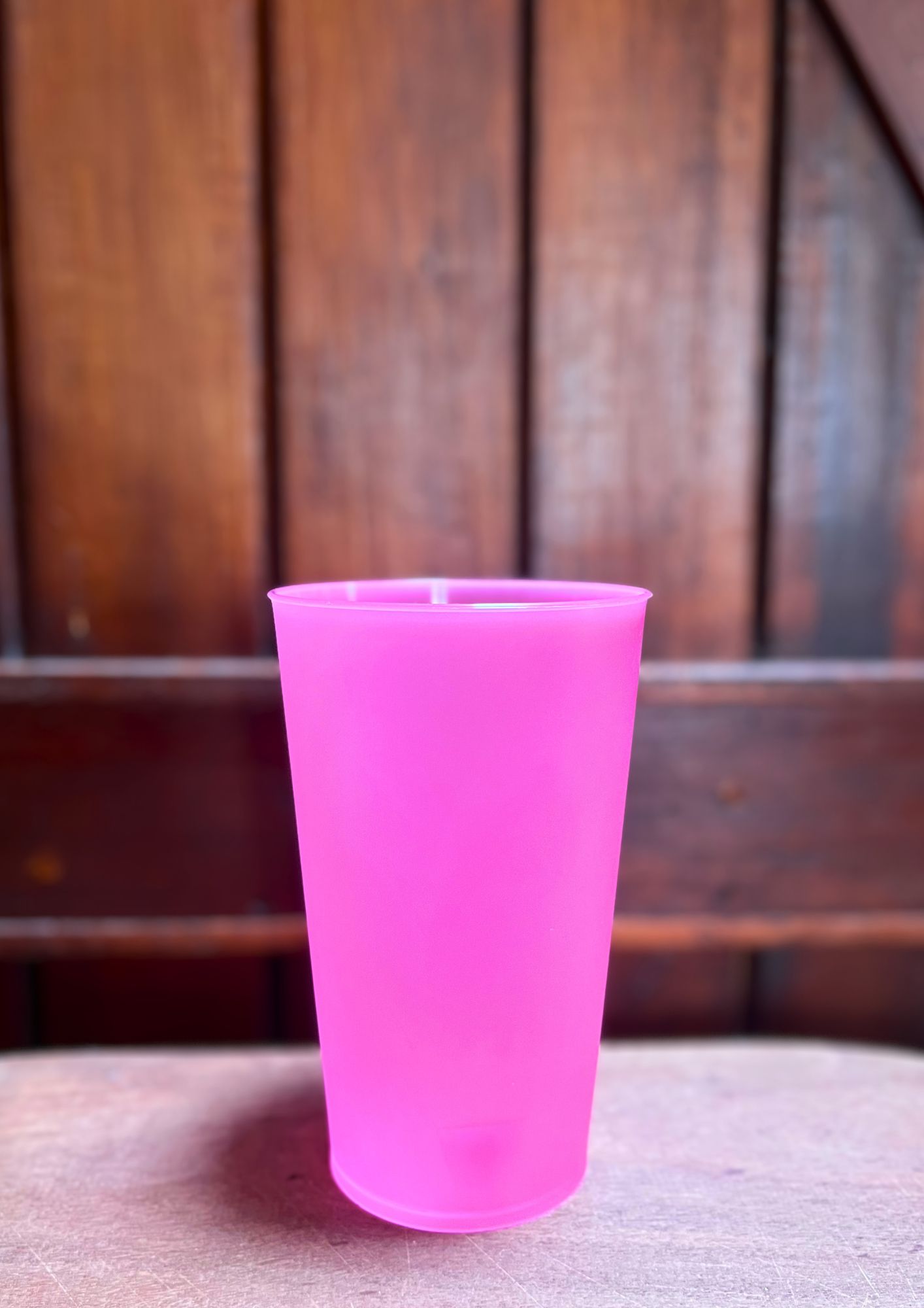 Vaso reutilizable 400 cc · Rosado